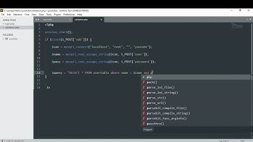 Login logout system with php mysql