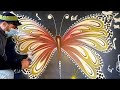 رسم فراشه بمسدس الهواء || Draw butterflies with an air gun
