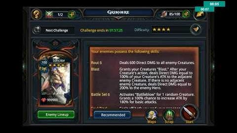 Deck Heroes Protean Grimoire 4* win. Ultra Easy.