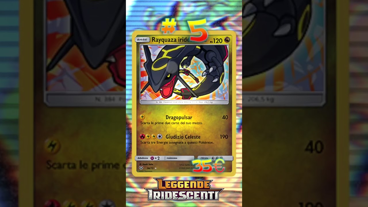 TOP 10 LEGGENDE IRIDESCENTI  CARTE Pokémon  + COSTOSE 2023 🇮🇹 