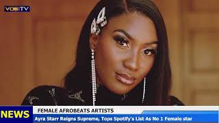 Spotify Names Ayra Starr the Top Female Afrobeat Artist of the Year