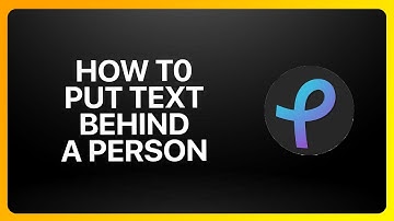 How To Put Text Behind A Person In Pixlr Tutorial