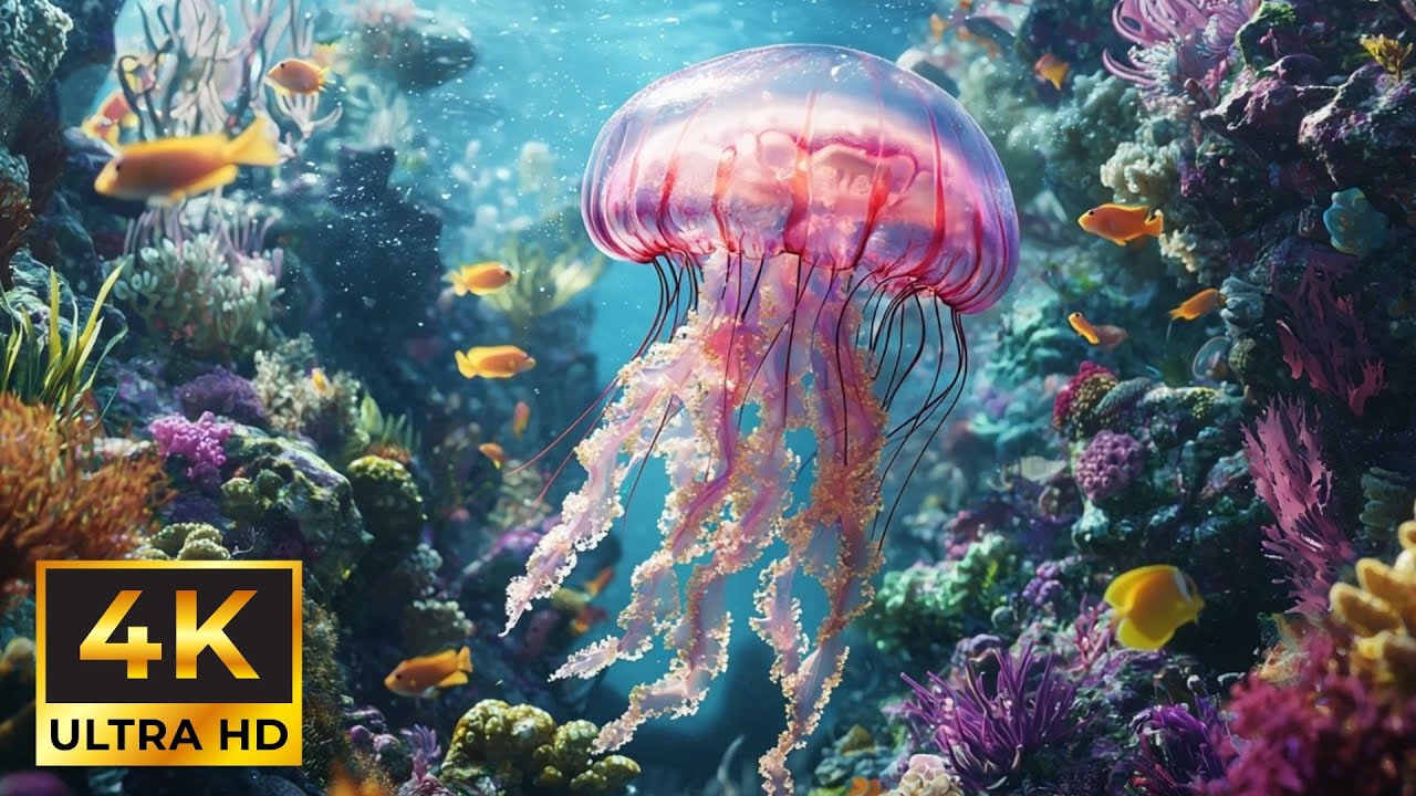 Coral Garden of Dreams: Explore the Beauty Below LIVE 4K