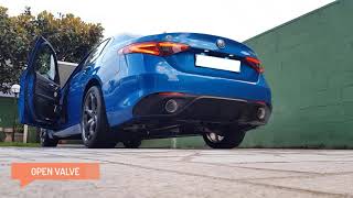 Xcentric exhaust Alfa Romeo Giulia 2 0