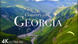 Country of Georgia In 4K  Land Of Amazing Mountain Range | Scenic Relaxation Film