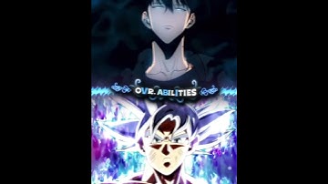 Sung Jin Woo Vs Goku #sololeveling #sololevelingedit #dragonball #dragonballz #sungjinwoo #goku