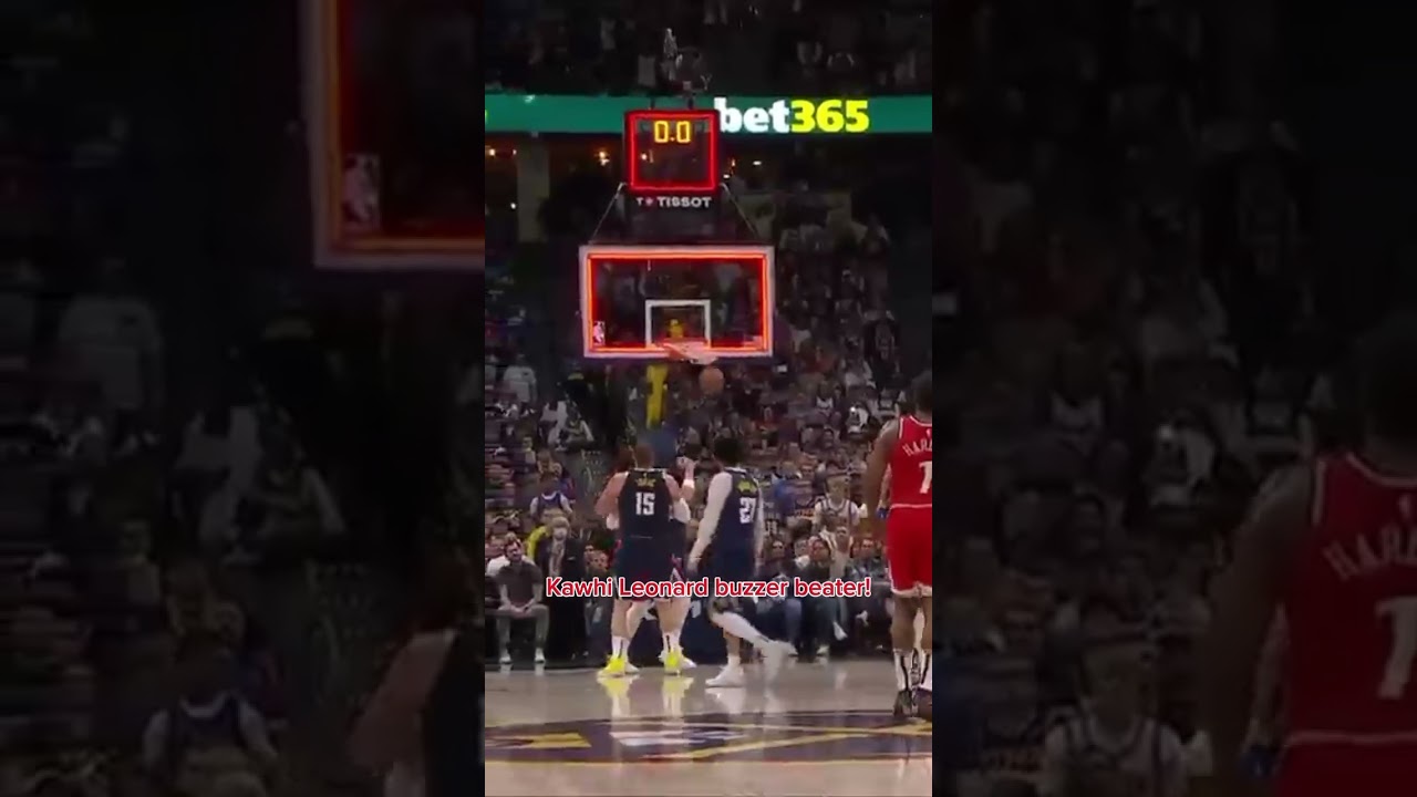 Kawhi Leonard buzzer beater for the lead! 