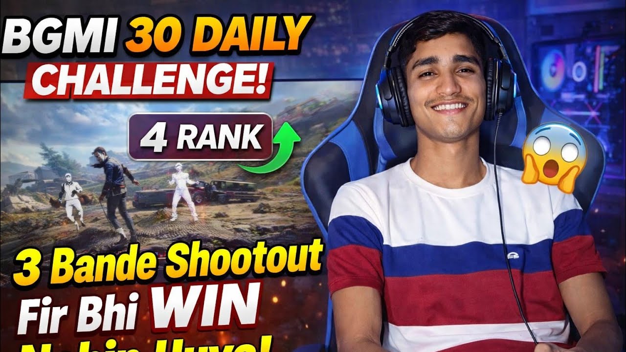 Day 10 😱 3 Kills + Rank 4 😤 Fir Bhi Chicken Dinner Nahi! | BGMI 30 Days Challenge