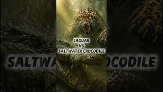 Jaguar vs Crocodile 💀 | पानी में कौन जीतेगा? #shorts #krishcurious #wildlife