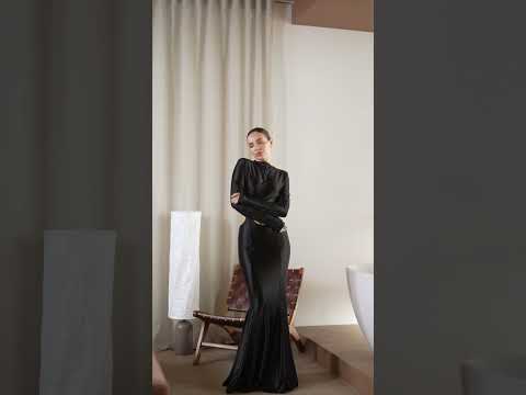 Вечірня сукня Scarlett арт. 669, чорний колір, видео 1