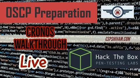 HTB Cronos walkthrough - OSCP Preparation