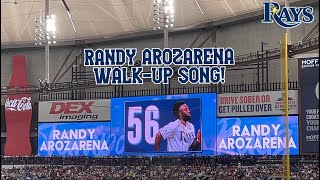 2023 RANDY AROZARENA LIVE WALK-UP SONG! | 2023 Rays Baseball