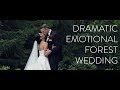 Groom&#39;s Emotional Speech Is A Tearjerker | Louise + Cameron&#39;s Dramatic Forest Wedding