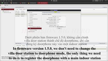 Hướng dẫn cấu hình chế độ doorphone của chuông gọi  Hikvision