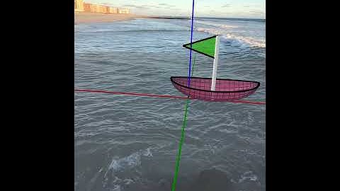 Moving Sailboat in GeoGebra 3D with Augmented Reality