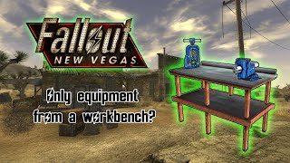 Can you beat newvegas with only equipment from a workbench?