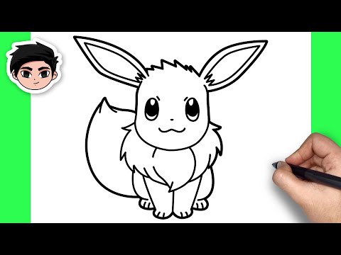 How To Draw Eevee  Pokemon  Easy Tutorial