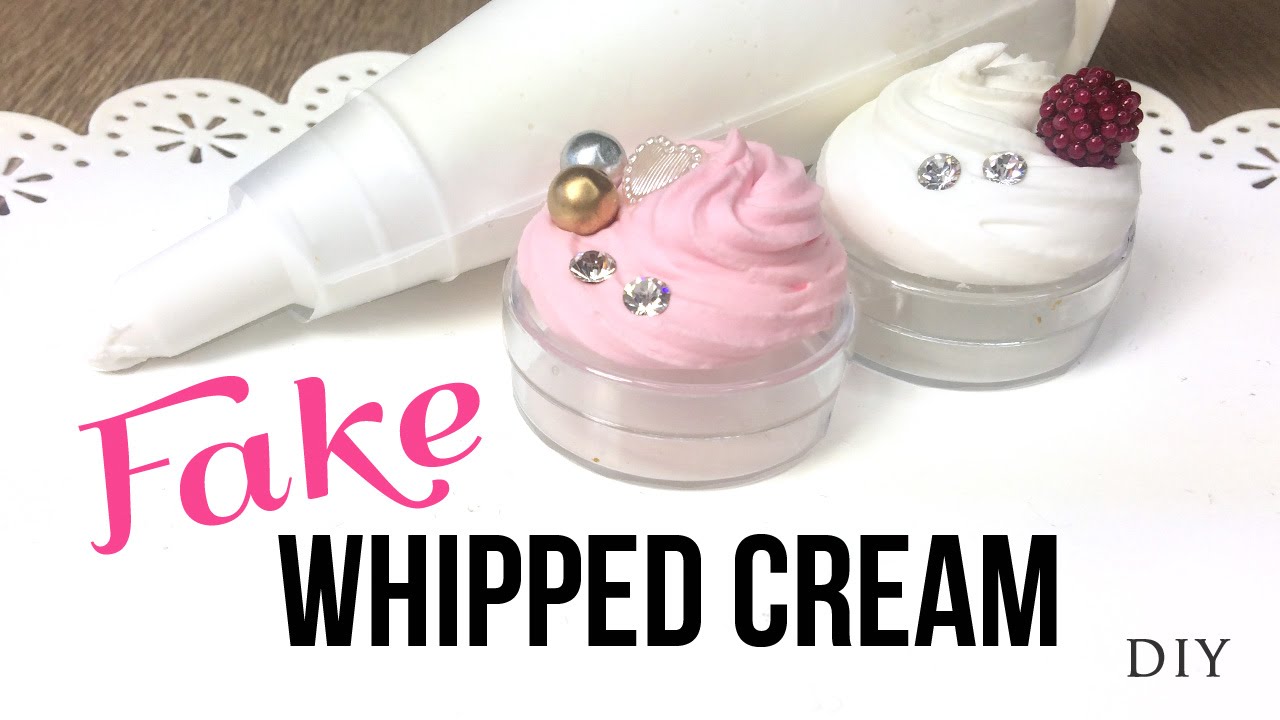 3 EASY Ways to Make FAKE Whipped Cream!! DecoDen DIY YouTube 3 EASY Ways to Make FAKE Whipped Cream!! DecoDen DIY YouTube