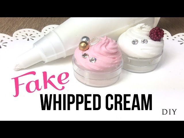 Faux Whipped Cream Clay, Kawaii Sweet Deco