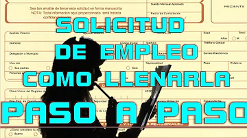 ¿Cuál es la función de una solicitud de empleo?