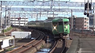 【40Nとオリジナルの8連！】湖西線 113系7700番台+113系5700番台 普通京都行き 大津京駅