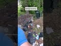 Large garbage cleanup in olds Alberta, completed by green bear junk Removal .. even in the rain!