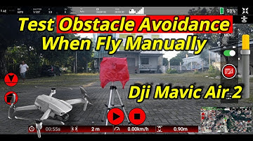 Test OBSTACLE AVOIDANCE Dji Mavic Air 2 Using RED WAYPOINT PRO App