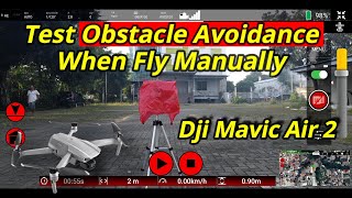 Test OBSTACLE AVOIDANCE Dji Mavic Air 2 Using RED WAYPOINT PRO App