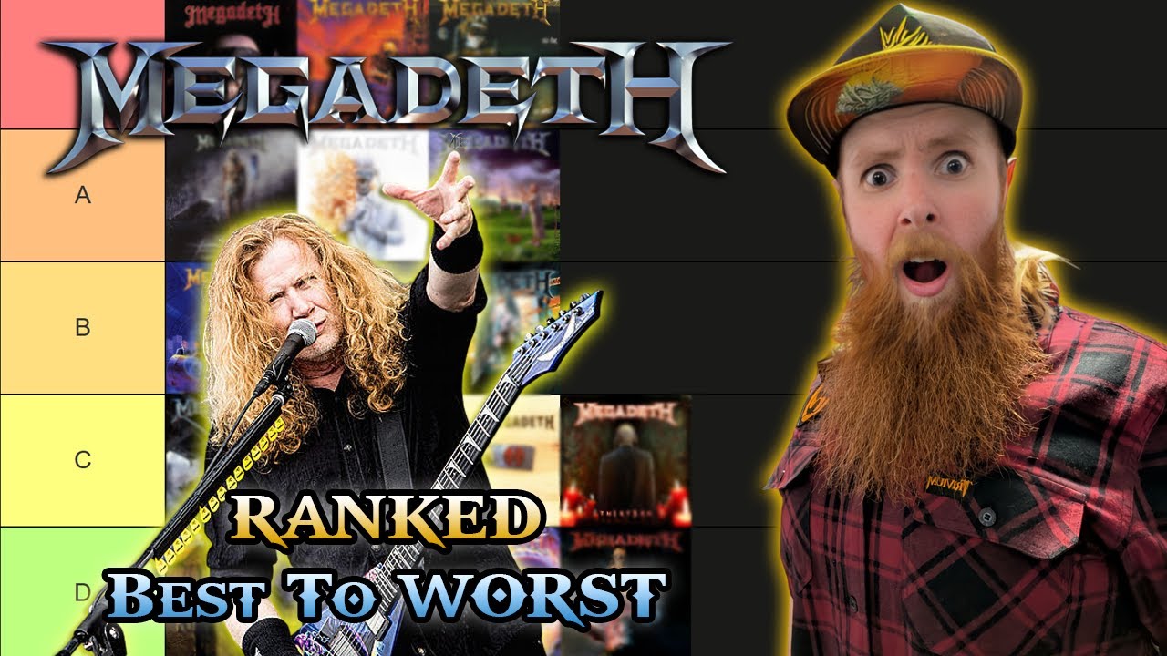 MEGADETH Albums Ranked BEST To WORST | Album Tier List! (Final Self-Titled Included)