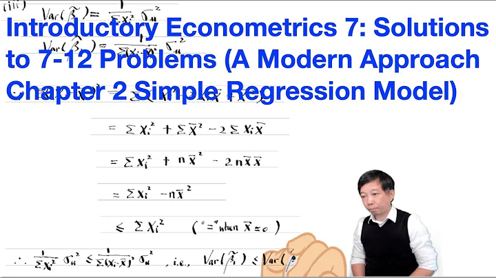 Solutions to 7-12 Problems (A Modern Approach Chapter 2) | Introductory Econometrics 7 - DayDayNews