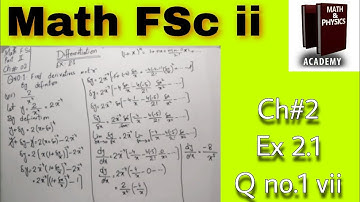 Find the derivative by definition Q NO.1 (vii) 2/x⁴ | ch 2 | Ex 2.1