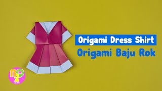 Cara Membuat Baju Rok dari Kertas Origami dengan Mudah | Belajar Origami