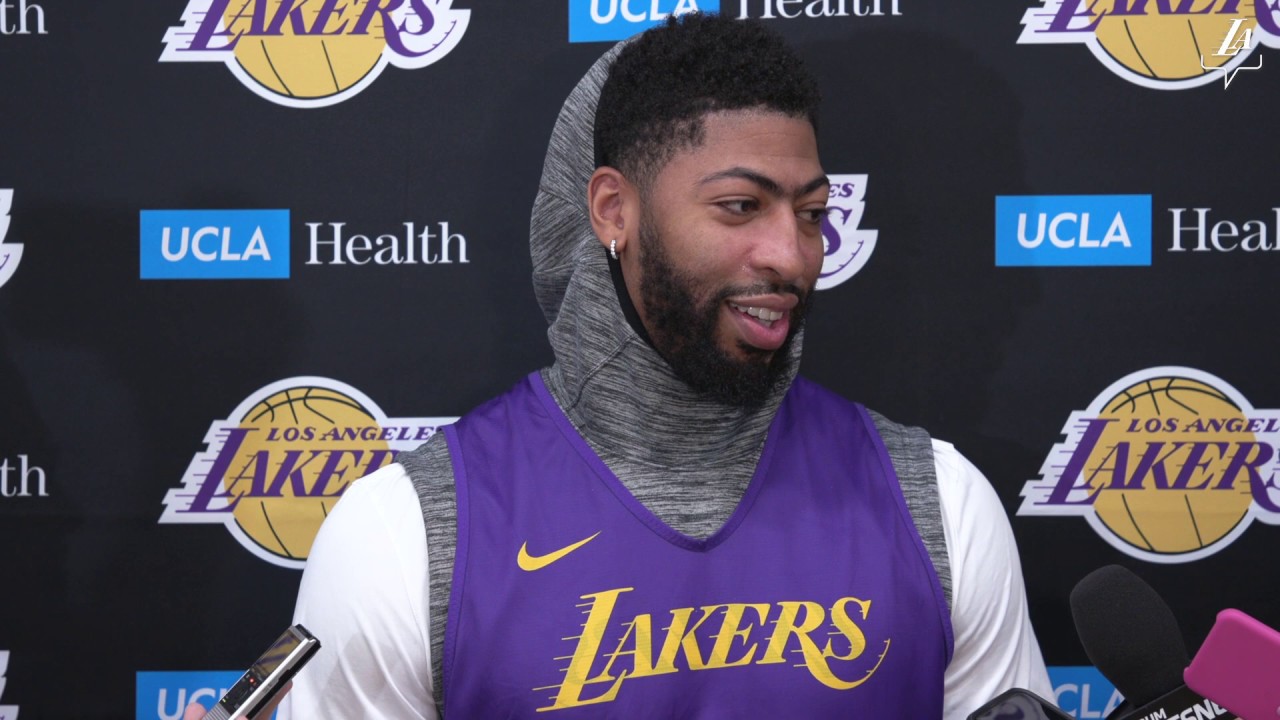 AD praises Rondo & Bradley's start to camp | Lakers Training Camp 2019