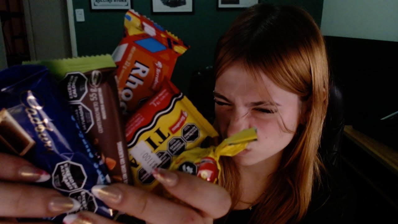 ASMR Probando chocolates argentinos 🇦🇷 / Te dormirás en 10 minutos *-*