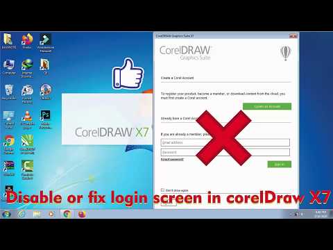 How to remove Disable or fix login screen or Email verification in CorelDraw X7 | Solved | Fix