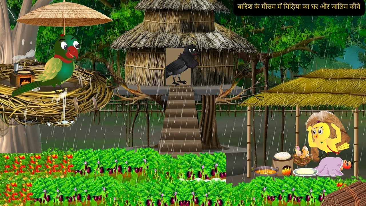 Chidiya Wala Cartoon | Rano Chidiya Wala Hindi Cartoon|New Epsiode Kalo Kauwa Aur Chidiya|Chichu TV