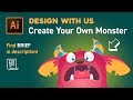 Design with Us - Create Your Own Monster in Adobe illustrator