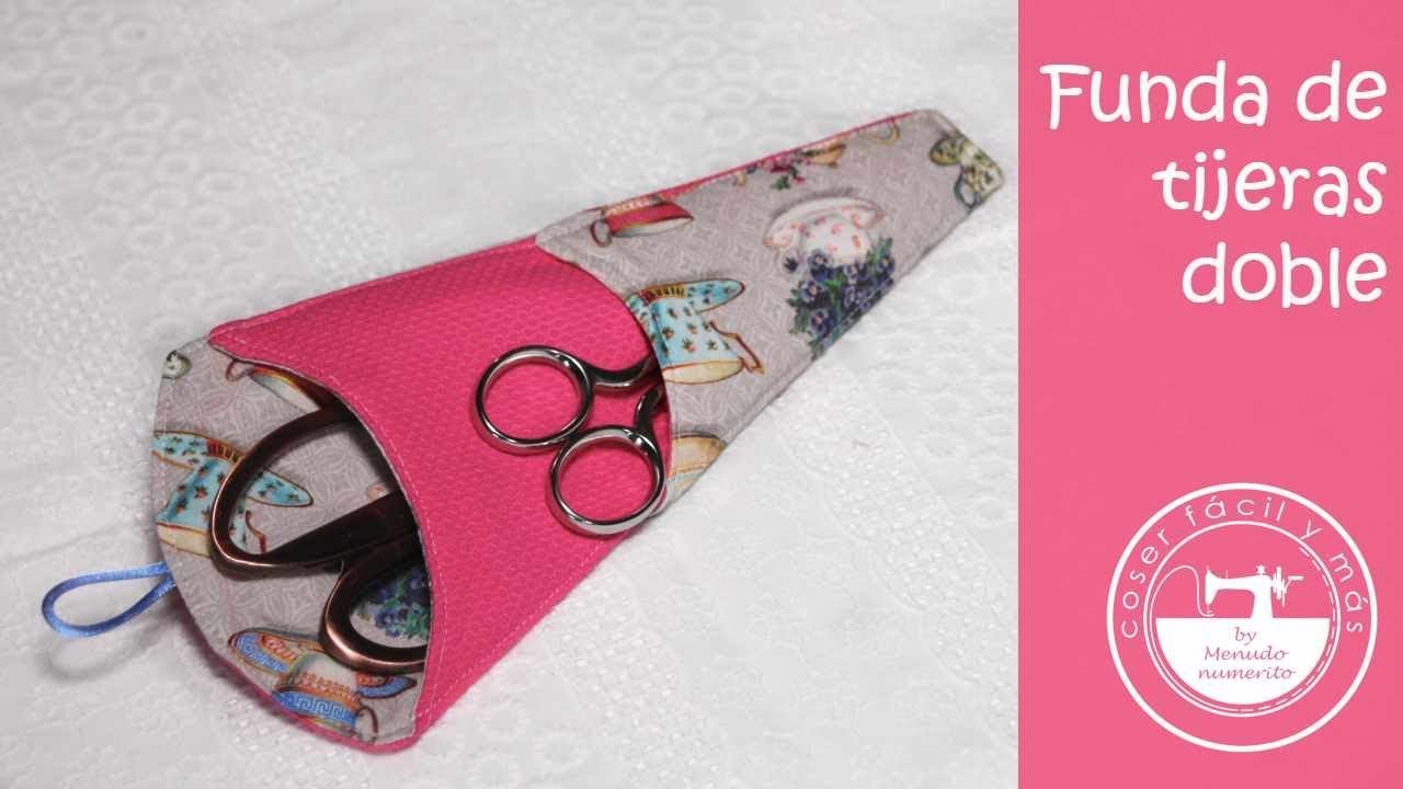 Funda de tijeras doble, con patrón gratis