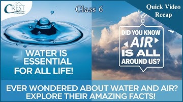 Water and Air Explained Class 6 Science | Olympiad Practice Video For Kids