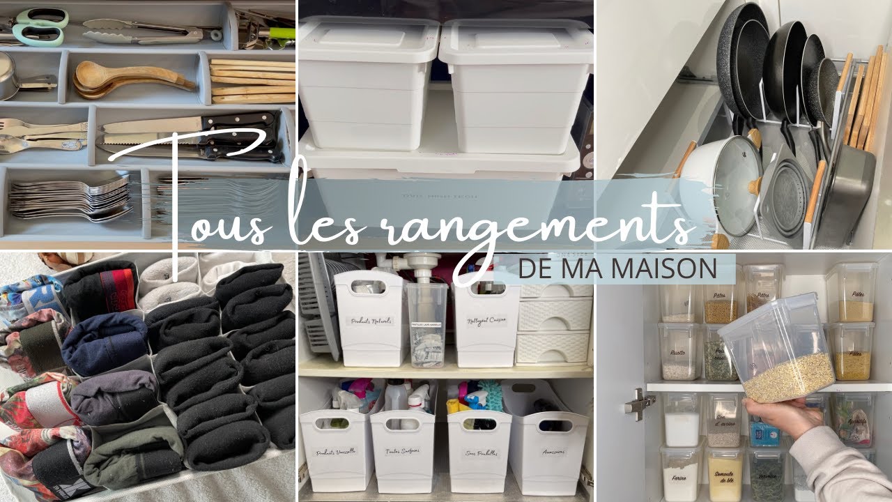 RANGEMENT TOUR: Je Vous Montre Tous Mes Rangements 