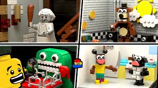 Making LEGO sets of popular HORROR GAMES - Part 2: Garten of Banban, FNAF, Granny, and Amanda