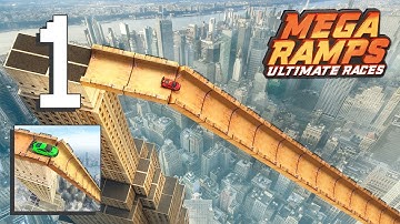 Mega Ramps - Ultimate Races - Level 1-6 Gameplay Walkthrough [Android, iOS Game]
