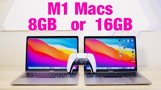 M1 Macs | 8GB or 16GB How Much RAM do you need? SURPRISING! MacBook Air 16GB or MacBook Pro 13 8GB?