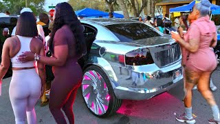 MARDI GRAS BLOCK PARTY RUBONIA, FL 2K24 BIG RIMS / AMAZING WHIPZ / 4K WALK THRU / STREET ACTION