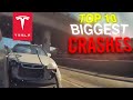 TOP 10 BIGGEST TESLA CAR CRASHES OF 2021