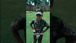 Stolen Valor Exposed: Kid Claims to be Marine, But Is He? #shorts