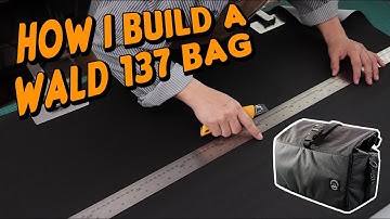 How I build a bicycle Wald 137 bag using X-Pac® VX21 black fabric