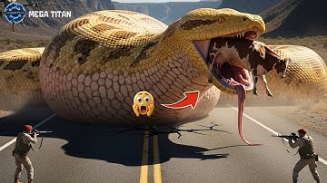 Brave Heroes Rescue Mother Cow 🐂 & Calf from Giant Python’s Deadly Attack 🐍🔥 | Epic Animal Rescue