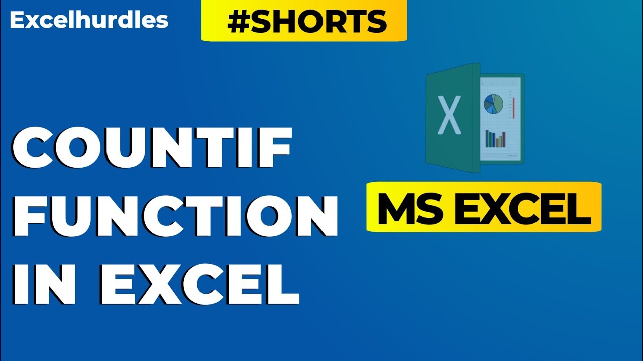 How To Use Countif Function In Ms Excel Excelhurdles Shorts Youtube