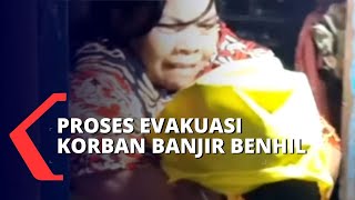 Korban Banjir di Bendungan Hilir Dievakuasi Satpol PP